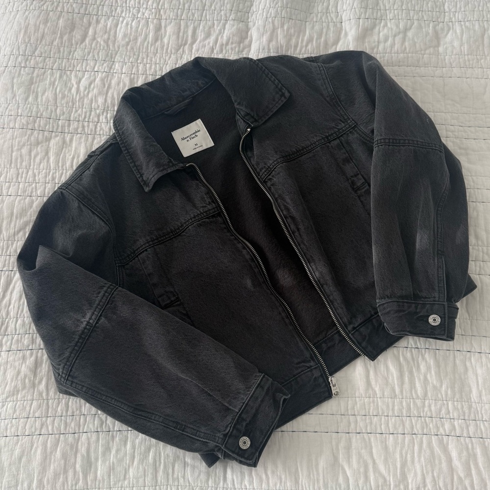 Abercrombie & Fitch Black Denim Jacket